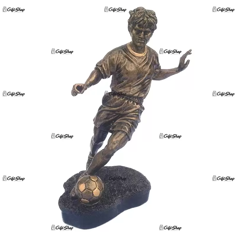 Statueta fotbalist din rasina
